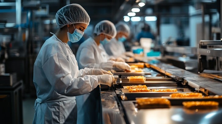 food production line stockcake